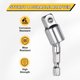 thumbnail image 5 of Uxcell 3Pcs Adaptador de Socket de Impacto 3/8" Drive 1/4" Vástago Hexagonal 360 Grados Rotatable Acero CR-V Adaptador de Socket Giratorio Extensión de Bit de Controlador, Plata, 5 of 7