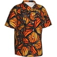 thumbnail image 2 of Men's Short Sleeve Hawaiian Shirt Tropical Print Casual Button Down Aloha Shirt, 2 of 8