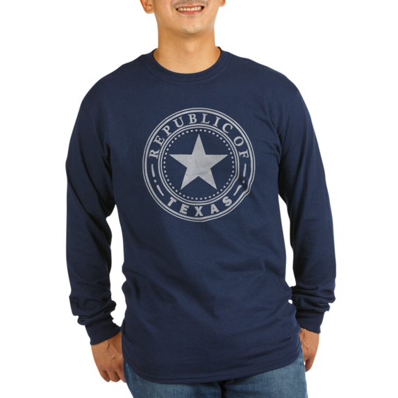 CafePress - Republic Of Texas - Long Sleeve Dark T-Shirt