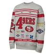 thumbnail image 2 of Youth Mitchell & Ness Gray San Francisco 49ers Throwback All-Over Print Fleece Sweatshirt, 2 of 3