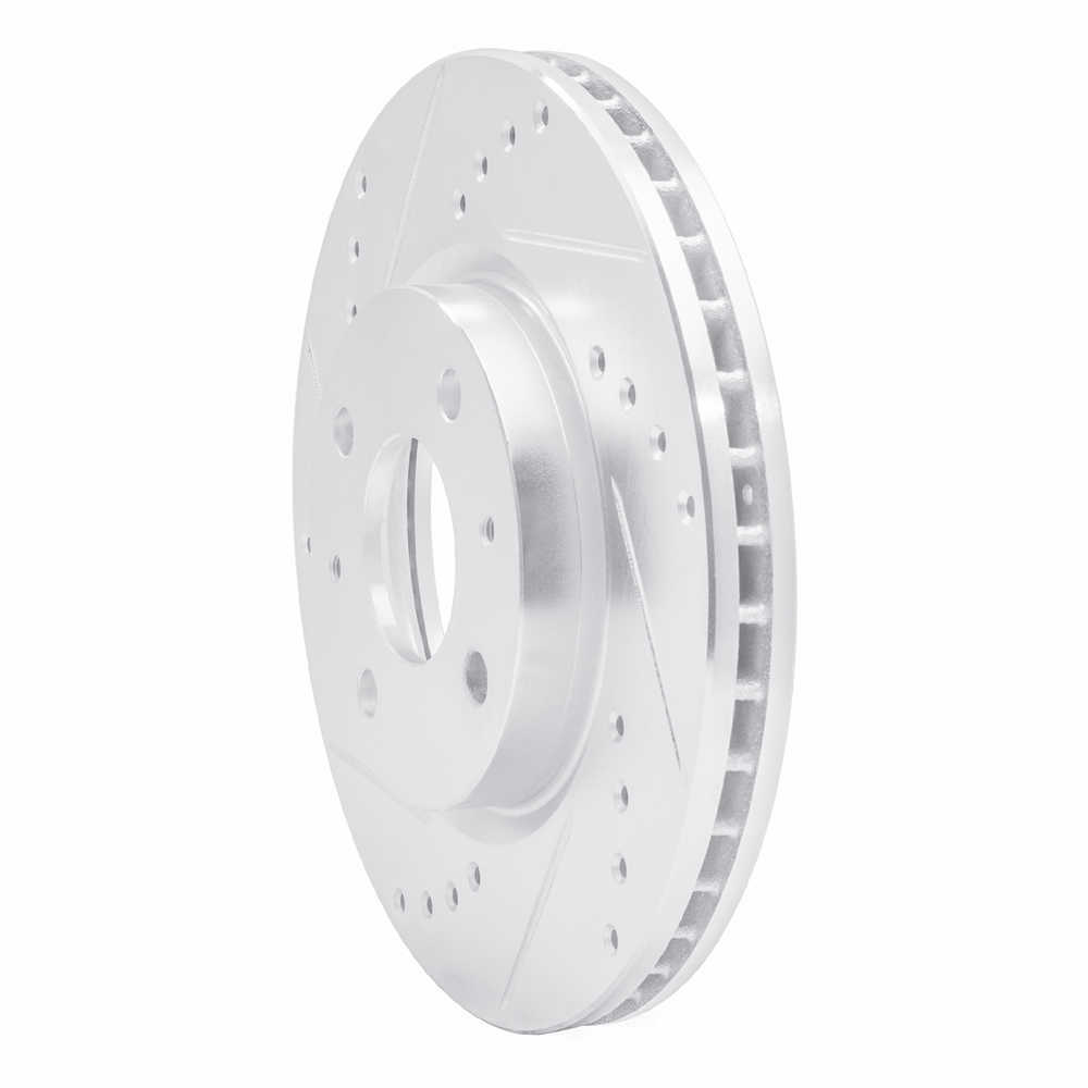 Dynamic Friction Company 631-20005L DFC Brake Rotor - Drilled And Slotted - Silver