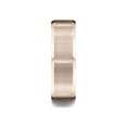 thumbnail image 3 of Benchmark� 14k Rose Gold 7mm Comfort-fit Satin-finished Grooves Carved Design Wedding Band Ring, 3 of 7