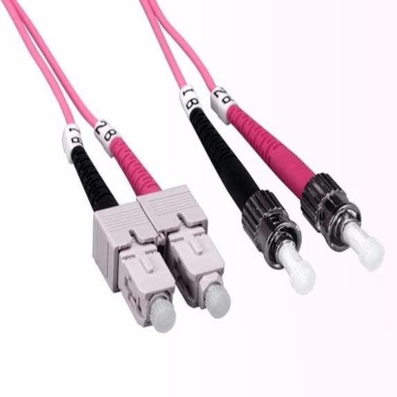 SANOXY Cables and Adapters; 5 Meters ST to SC Duplex 62.5/125 Multimode OM1 Fiber Optic Cable
