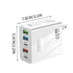 thumbnail image 3 of Cargador rápido PD de 36W - Puerto USB-C 5V3.1A y 3 puertos USB-A Adaptador de pared con distribución de energía inteligente, 3 of 5