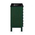 thumbnail image 5 of Cascade 24" Freestanding Bathroom Vanity in Green Oak with Black 3-Hole Widespread Sink Top, 5 of 7
