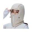 thumbnail image 1 of Visland Winter Riding Hat Thickened Brim Neck Wrap Windproof Warm Hat Adjustable Drawstring Design Skiing Hat, 1 of 8