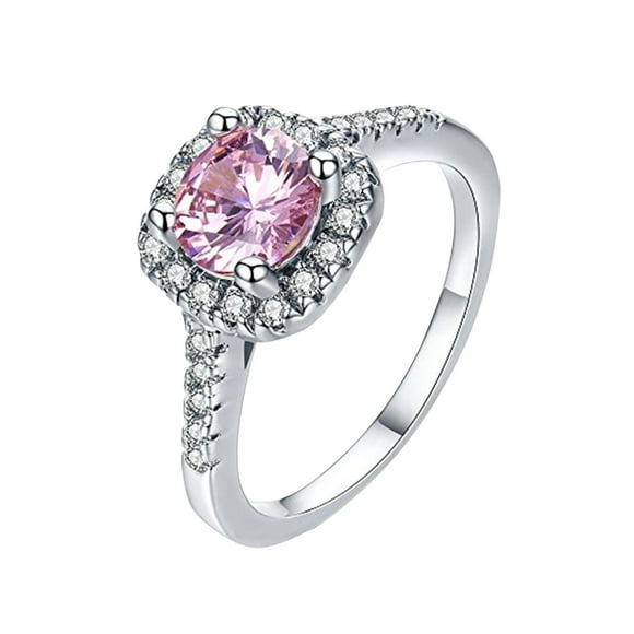 Anillos para mujer, regalos para mujer, aleación de imitación de diamantes de imitación brillantes, accesorios de joyería, regalo personalizado, cumpleaños, San Valentín, aniversario, anillo de aleaci