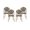 Bamboo Print/Bamboo Leg Finish, variant on GDF Studio Kazaria Outdoor French Bistro Chairs, Set of 4, Black, White, and Bamboo Finish