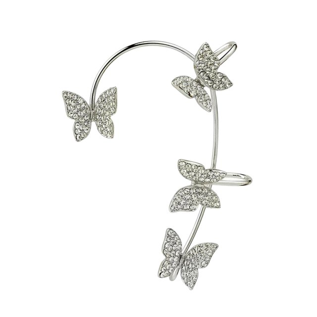 Clip Pendiente Mariposa Ear Clip para Pta Izquierda Sunnimix Pendiente elegante