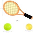 thumbnail image 3 of Nileatry Toddler Tennis Racket, Kids Badminton Set Include 2 Soft Ball, 2 Tennis Ball and 4 Badminton Shuttlecocks for Baby, Orange&Green, 3 of 8
