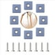 thumbnail image 4 of 32 Piezas Deslizadores de Muebles Protectores de Patas de Muebles de 40 mm con Tornillos Protectores de Patas de Sillas Cuadradas Almohadillas Deslizantes de Muebles, 4 of 5
