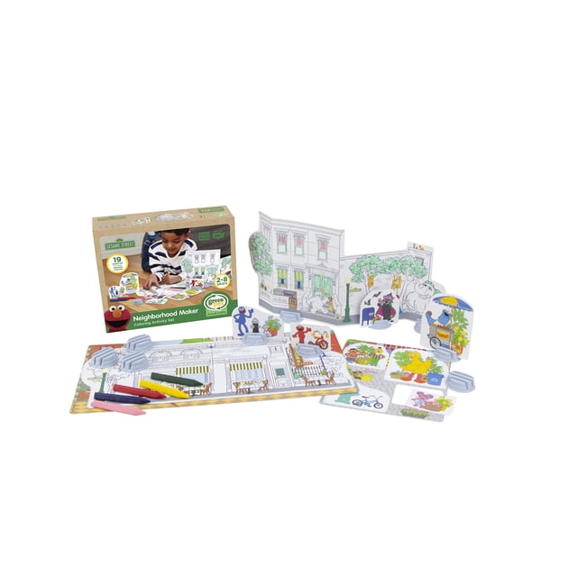 Set de juguetes Green Toys Sesame Street Kit de colorear de 19 piezas