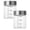 A143 2PCS Clear1 2.6x3.4Inch, variant on Glass Juice Bottles 2 Packs Wide Mouth Glass Water Bottles With Lids For Juicing Protein Smoothie Milk Reusable Stainless Steel Lids Shaker Bottle 6.6X8.7Cm Glass Gift