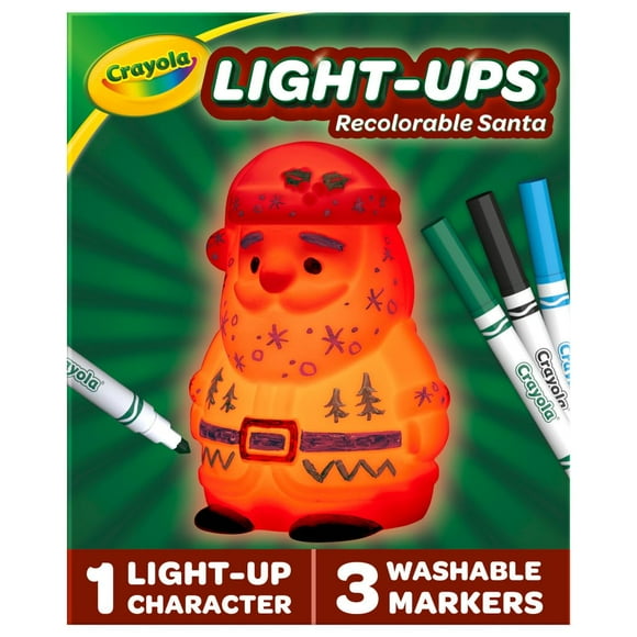 Light Up Toy Crayola ilumina a Papá Noel con rotuladores lavables