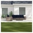 thumbnail image 6 of Living Source International 10-Piece Wicker Sectional Set plus Cushions in Beige, 6 of 8