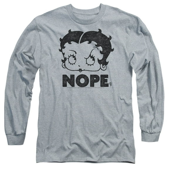 Betty Boop - Boop Nope - Long Sleeve Shirt - X-Large