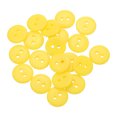 thumbnail image 1 of 20 piezas de botones de costura de resina, 12.5 mm (1/2 pulgada) botones redondos de manualidades con 2 agujeros, amarillos, 1 of 6
