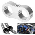 thumbnail image 4 of Acouto Car Modification Hose Separator Clamp, AN8 Universal Aluminum Alloy Oil Hose Tube Separator Divider Clamp, 4 of 8