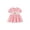 Pink, variant on Weebloom Baby Girl Summer Dress Peter Pan Collar Dress Cute Bear Embroidery Short Sleeve Baby Girls' Dresses Pink 12-18 Months