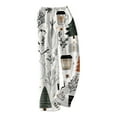 thumbnail image 5 of WTOBBY Women's Christmas Print Flannel Pajama Pants, Casual and Fashionable Sleepwear with Festive Patterns, Soft Fabric for Comfortable Home Use,White M, 5 of 6