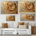 thumbnail image 2 of Designart "Mocha Spiral With Gilded Brown" Abstract Spirals Picture Framed Wall Decor, 2 of 5