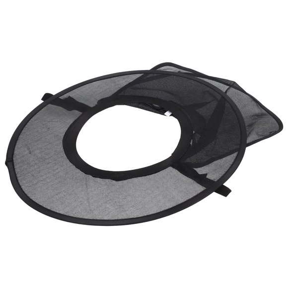 FOLOYORI Protector Solar Para Sombrero De Trabajo Con Amplia Y Borde Reflectante Para Uso Exterior Negro