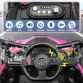 thumbnail image 4 of Funcid 12 Volt Ride on Toys with Remote Control, off-Road Ride on Cars for Kids, Ride on UTV w/ Bluetooth, Power Display, Volume Knob, Max Speed 3.1 MPH, Age 3-6, 2*100W Motors, Seat Belts, Red, 4 of 7