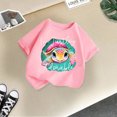 thumbnail image 4 of Tenue de Mode pour Tout-Petit Fille Tout-Petit T-Shirts à Manches Longues Fille Mignon Mode Imprimé Confortable Col Rond T-Shirt à Manches Courtes Été Décontracté Ample T-Shirt Hauts, 4 of 4