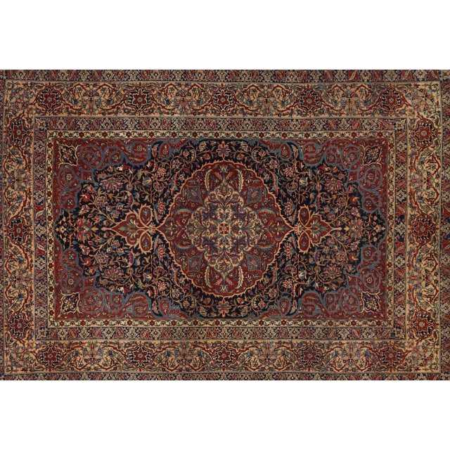 Ahgly Company Machine Washable Indoor Rectangle Traditional Night Red Area Rugs, 5' x 8'