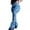 Blue, variant on Women's Stacked Legging Pants High Wasited Colorful Fuzzy Strip Bell Bottom Knit Y2K Party Club Thermal Sweatpants Lift Casual Street Style Pant