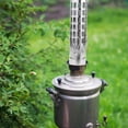 thumbnail image 3 of OULII Rainproof 1Pack Metal Chimney Cover Silver 10.2X2.4X2.4in, 3 of 7