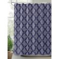 thumbnail image 2 of Shower Curtains Geometric Modern Bath Curtain Abstract Retro Floral Waterproof Bathroom Shower Curtain Set with Hooks Decoration 72 x 84 Inches, 2 of 7