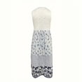 thumbnail image 3 of ZEHJUHAN Women's Plus Size Sleeveless Floral Print Midi Dress Vacation Boho Sundress with Stitching Design Sky Blue，4XL, 3 of 4