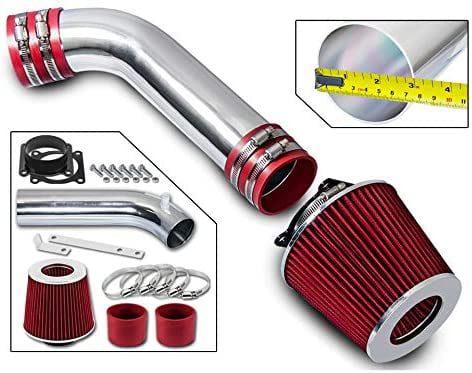 for 03-06 Nissan 350Z DNA MOTORING ITK-0054-RD Cold Air Intake System Red 