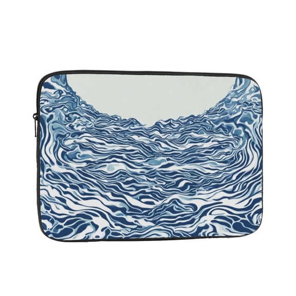 Water Pattern Contrast Laptop Sleeve Bag Compatible With MacBook Air / Pro iPad MateBook Tablet Surface HP Lenovo Dell ASUS Acer Laptop Computer Protective Size: 10 inch