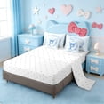 thumbnail image 3 of Erosebridal Girls Blue Bowknot 7pcs Bedding Comforter Set,Blue Letter P Monogrammed Queen Bedding Sets For Girls Kids,Reversible, 3 of 7