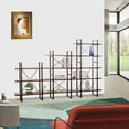 thumbnail image 2 of Davee Antique Walnut and Metal Etagere Bookcase-106.5"W*71"H, 2 of 5