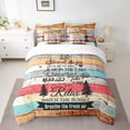 thumbnail image 2 of YST Ensemble de Literie Règles de Camping 7 Pcs, 7 Pcs, Camping Heureux, Polyester, Lit Simple, 2 of 5