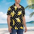thumbnail image 5 of Daiia Banana Hawaiian Shirt for Men Gentle Cotton Regular Short Sleeve Casual-3X-Large, 5 of 9