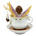 thumbnail image 3 of Ebros Magical Encounters Shocked Fairy Bathing In Tea Cup Figurine 5"H Fantasy Collectible Tea Time Fairy With Tea Bag, 3 of 5