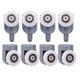 thumbnail image 1 of 8Pc Shower Door Shower Door Rollers Sliding Door Guide Shower Spare Parts Glass Door Pulleys Wheels, 1 of 5