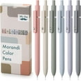 thumbnail image 5 of Mr. Pen- Retractable Gel Pens, 6 Pack, Morandi Barrels, Black Gel Pens, Fast Dry, Gel Pens Fine Point 0.5m, 5 of 9