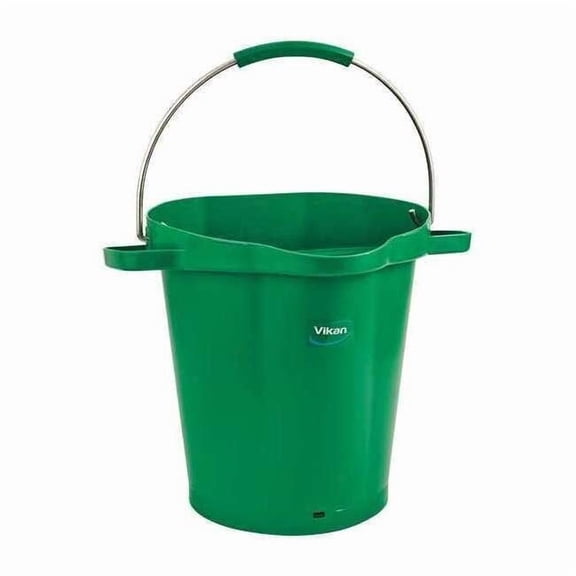 Vikan Hygienic Bucket,5 1/4 gal,Green 56922