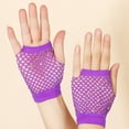thumbnail image 3 of Fishnet Gloves White Gloves Women Tea Party Satin Gloves White Gloves Women formal Fish Net Gloves Bridal Gloves for Wedding Bridal Gloves Lace Gloves Women Tulle Gloves Long Lace Gloves, 3 of 3