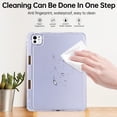 thumbnail image 2 of Dteck for iPad Air 13 Inch Case (M3/M2-2025/2024), iPad Pro 13 (2024) Case, iPad Pro 12.9 Inch Case (2022-2018),Hybrid Shockproof Translucent Protective Cover with Built-in Pencil Holder,Clear, 2 of 6