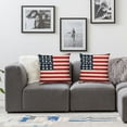 thumbnail image 2 of nygtbtfer USA Flag Throw Pillow Covers Star Stripes Pillow Case American Flag Day Pillow Covers for Home Decor White, 2 of 7