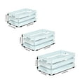 thumbnail image 3 of Efavormart Set of 3 White Rustic Wooden Crate Boxes, Nesting Crates Storage Decorative Boxes With Built-in Handles for Decorative Farmhouse Wooden Container Boxes for Storage, 3 of 9