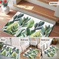 thumbnail image 6 of Tropical Plant Area&nbsp;Rug 2x3ft Watercolor Green Palm Leaf Vintage Non-Slip&nbsp;Washable Square&nbsp;Rugs Soft Felt Indoor Floor Mat for Bedroom Kitchen Living Room Bathroom, 6 of 9