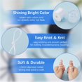 thumbnail image 6 of 100 Yards/91m 1.5mm Nylon String White Nylon Cord Beading Satin String Chinese Knot Thread for Jewelry Making Threads Supplies DIY Bracelets Necklaces Macrame Craft Wind Chime Dream Catchers DIY, 6 of 6