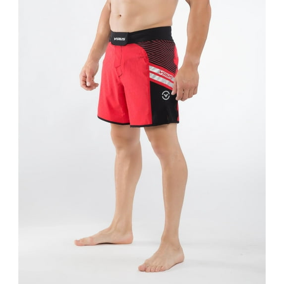 Virus Mens ST2 Disaster II Combat Shorts - Red/Black
